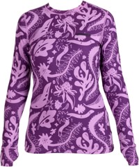 Airblaster Women's Base Layer Top - blackberry earth life