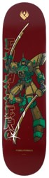 Powell Peralta Caballero Gundam 8.25 Flight 243 Shape Skateboard Deck - burgundy/gold foil