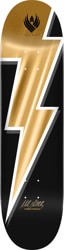 Powell Peralta Vallely Lightning Bolt 8.75 Flight Skateboard Deck - gold foil